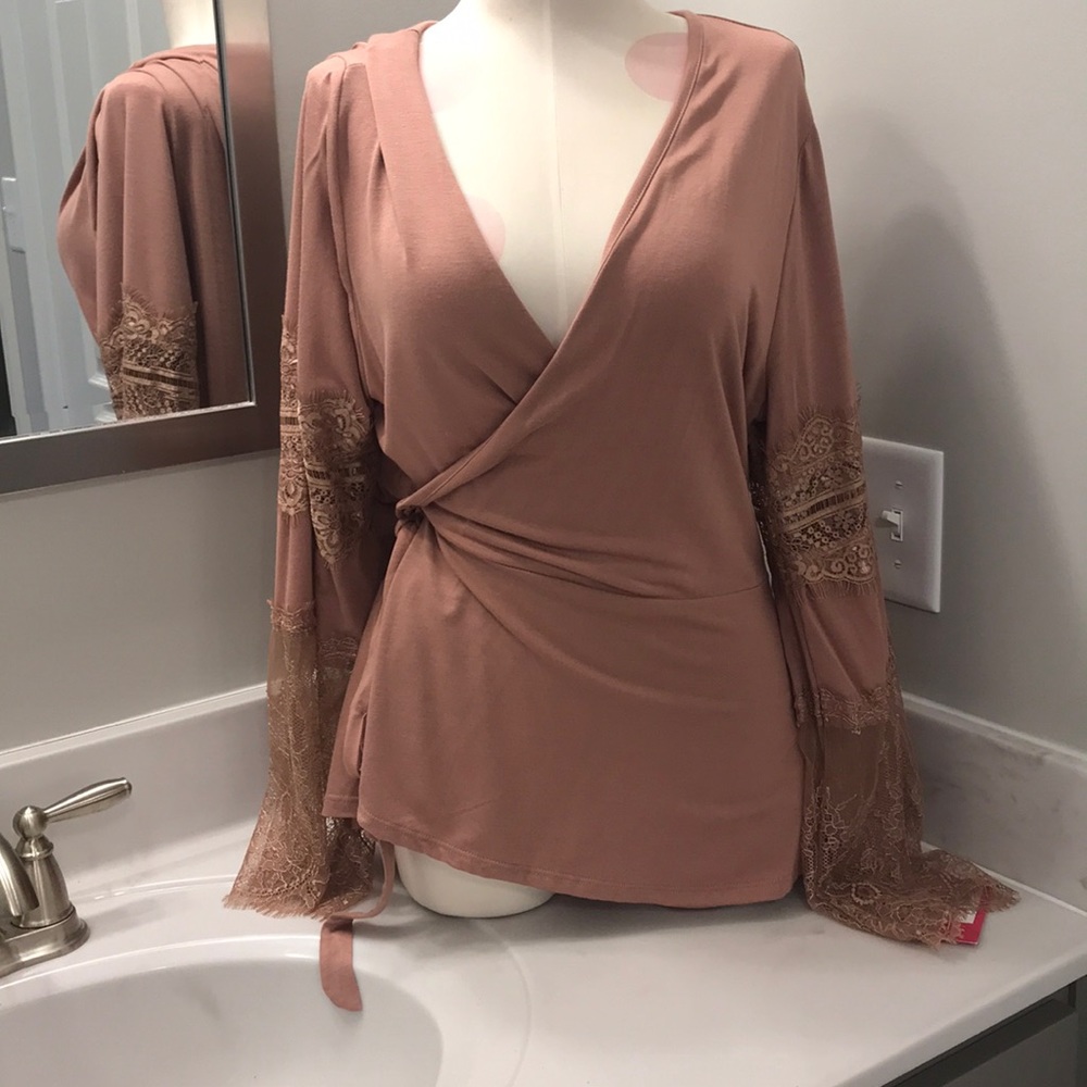 New with tags wrap shirt